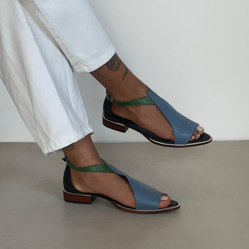 Thumbnail of Yasmin Topaz Blue Sandals image