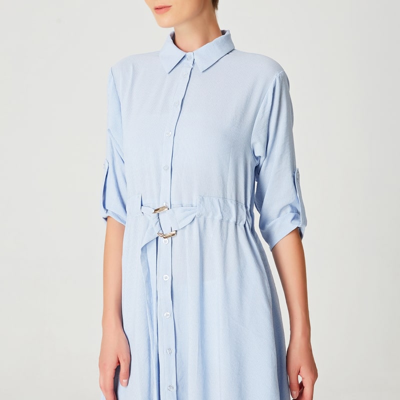 Thumbnail of Long Minimalist Shirt Dress image