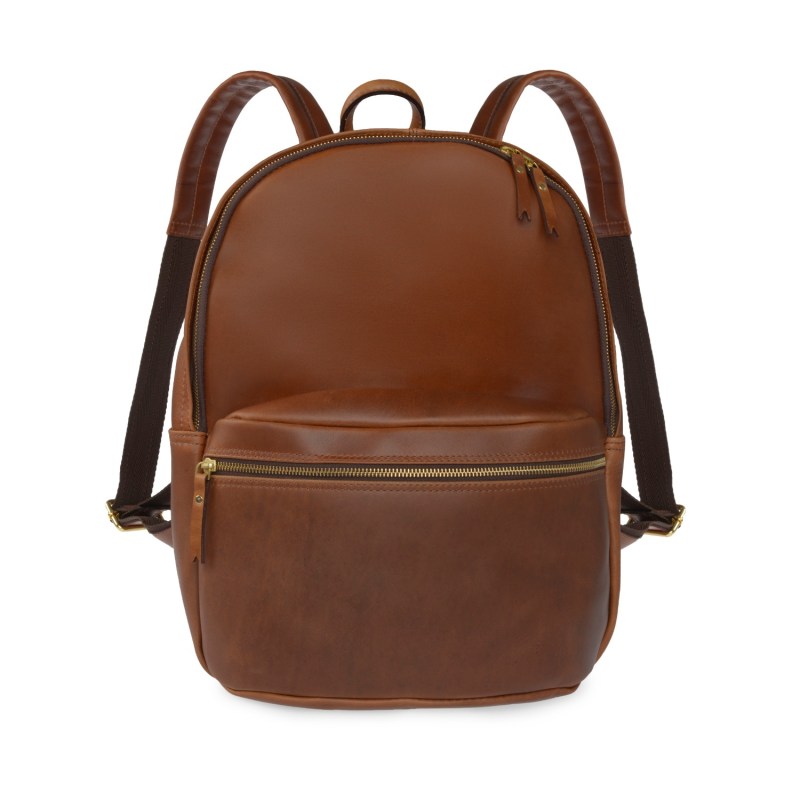 Thumbnail of Luxe Tan Leather Backpack image