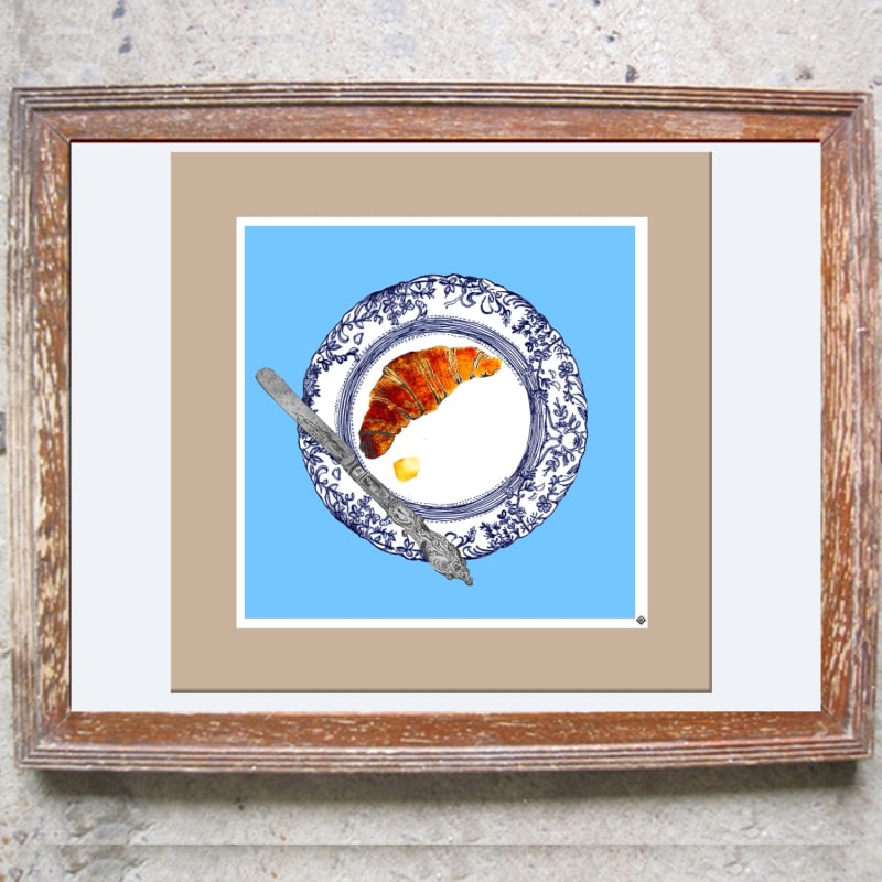 Thumbnail of The Croissant Plate Limited Edition Signed Print image