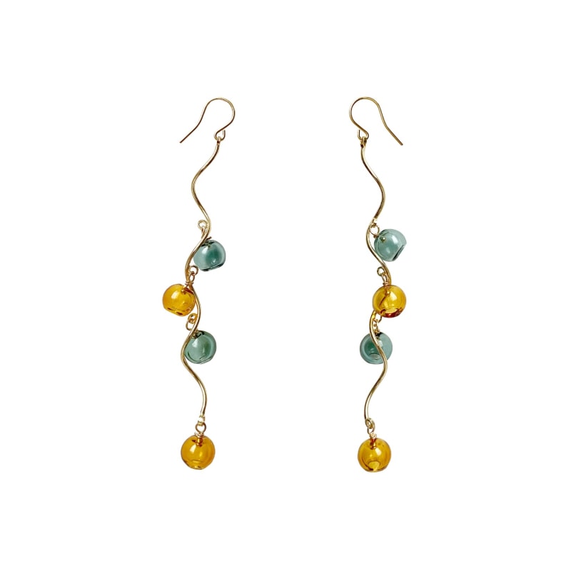 Thumbnail of Dangling Mini Sphere Earrings image