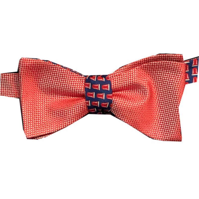 Thumbnail of The Mullet Reversible Bow Tie in Red image