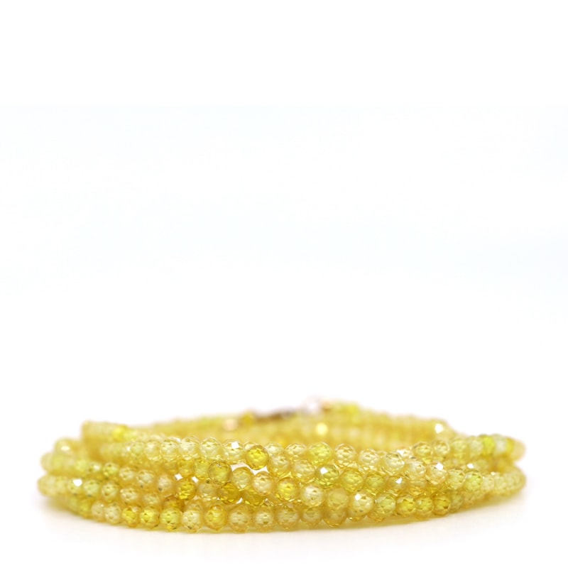 Thumbnail of Yellow Cubic Zirconia Beaded Bracelet image