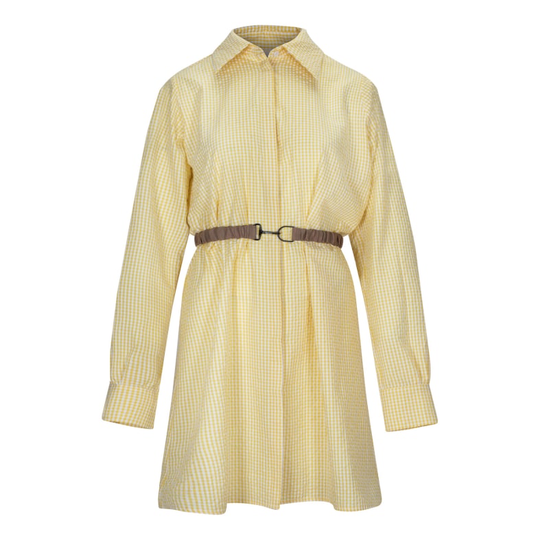 Thumbnail of Yellow White Cotton Seersucker Shirtdress image