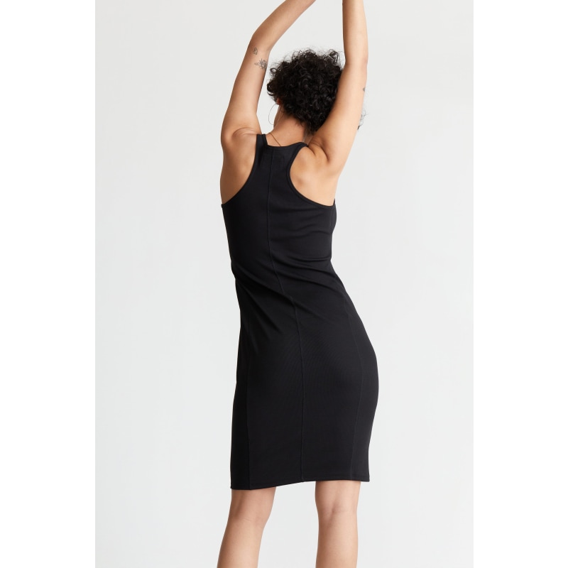 Thumbnail of Pima Rib Knit L&L Racerback Dress - Black image