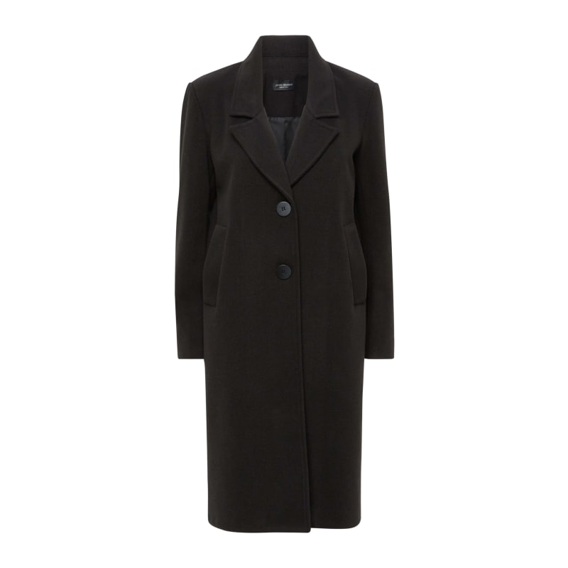 Lapel Collar Black Button Coat - 2 | James Lakeland | Wolf & Badger