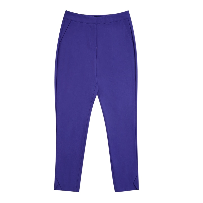 Thumbnail of Purple Jen Seasonless Extra Fine Merino Wool Ankle Pyramid Cut Pants image