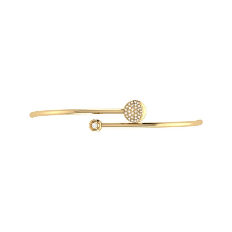 Thumbnail of Moon-Crossed Lovers Bangle In 14 Kt Yellow Gold Vermeil On Sterling Silver image