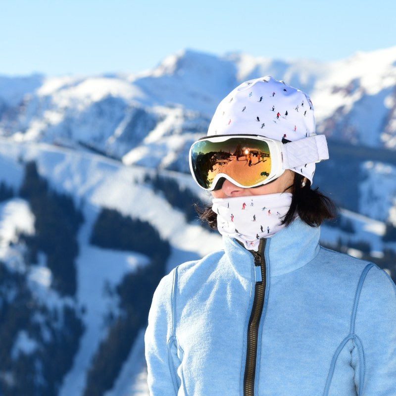 Thumbnail of Skier Alpine Neckwarmer Thermal Lined image