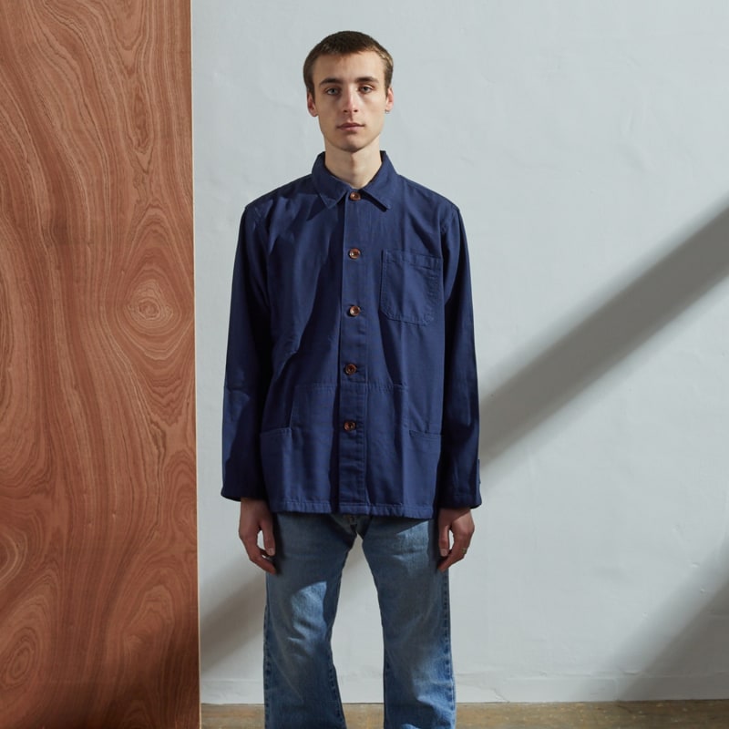 Thumbnail of The 3004 Buttoned Jacket - Navy image