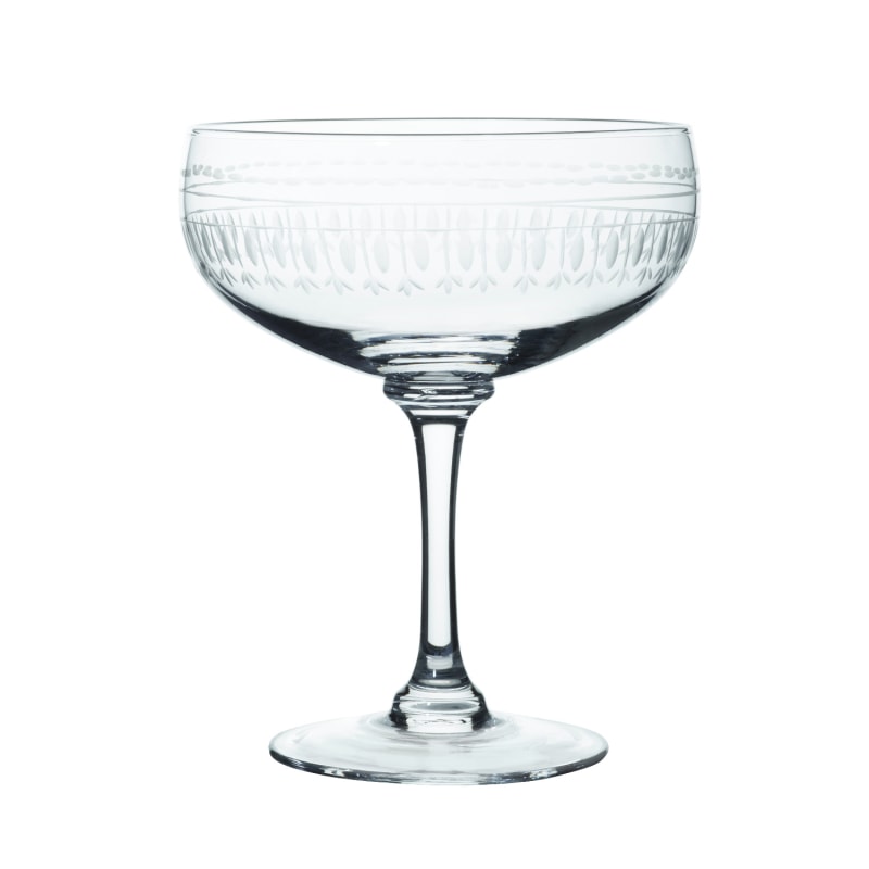 Thumbnail of A Set Of Four Cocktail Glasses With Ovals Design image