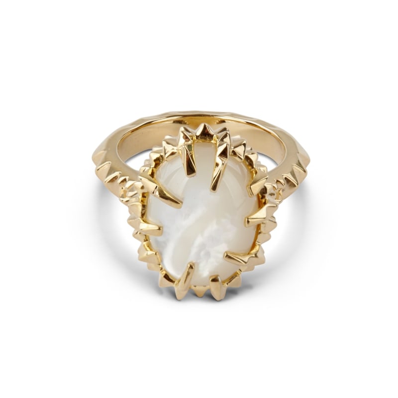 Thumbnail of Ivory Mother Of Pearl Ring Gold image