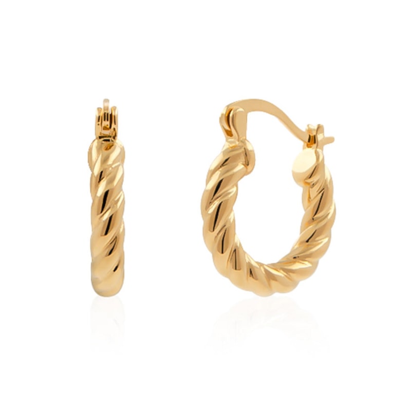 Twisted creole hot sale earrings