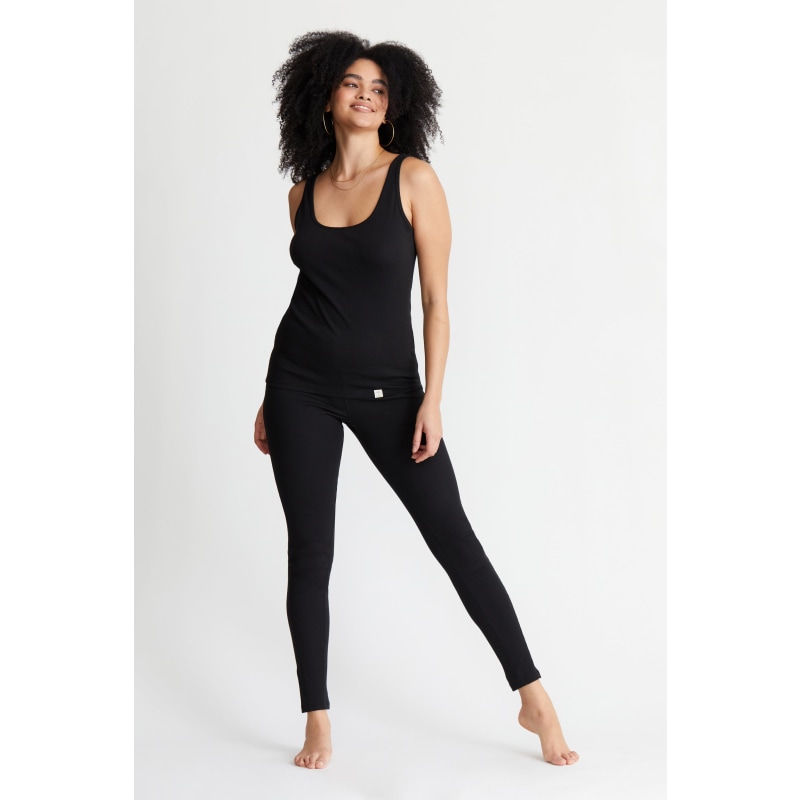 Thumbnail of Pima Rib Knit L&L Legging - Black image