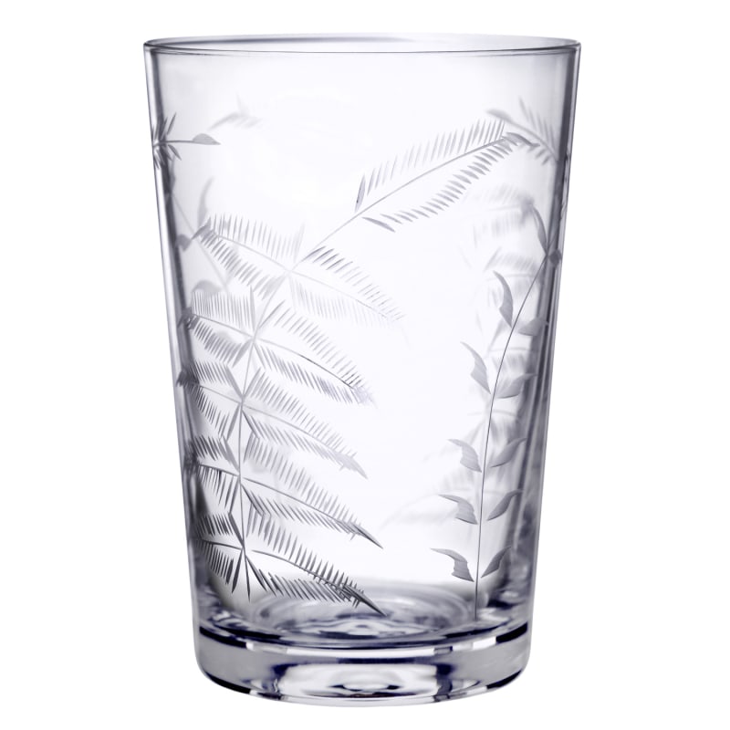 Thumbnail of Six Hand-Engraved Crystal Tumblers With Ferns Design image