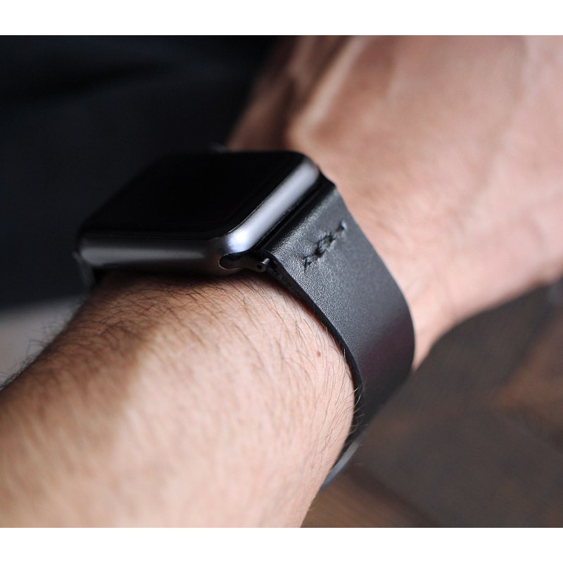 Thumbnail of Apple Watch Leather Band - Black image