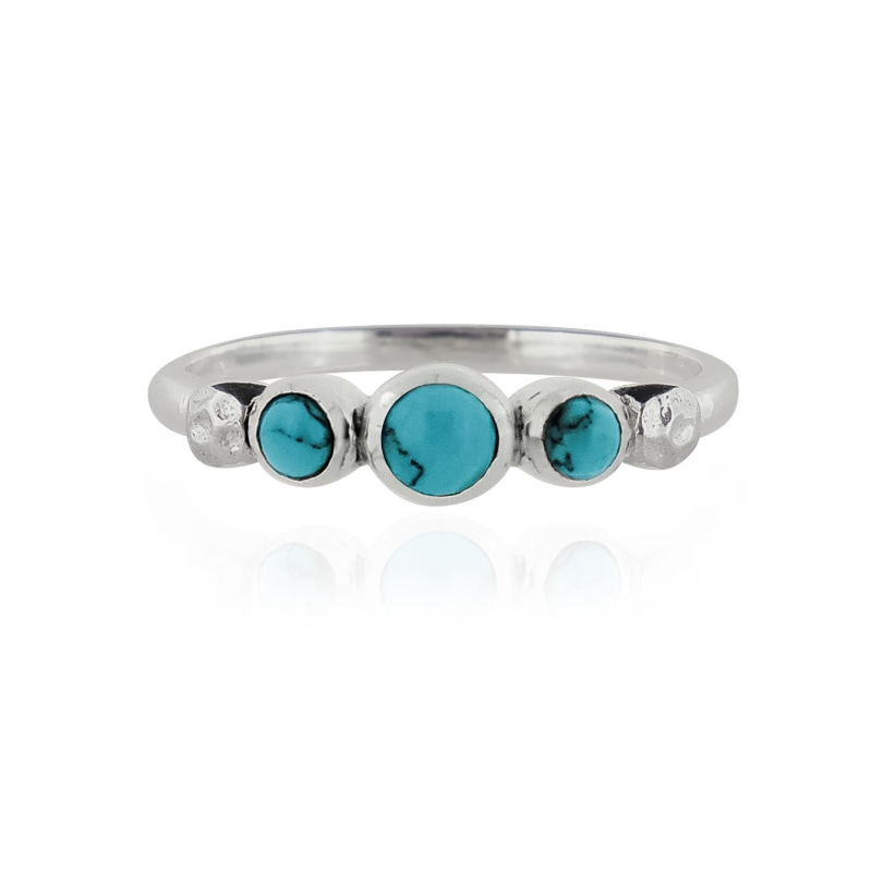 Thumbnail of Lakshmi Silver Ring - Turquoise image