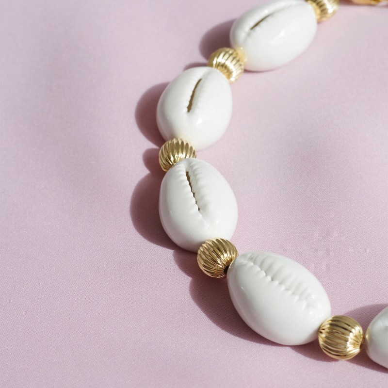 Thumbnail of Porcelain Cowrie Shell Collar Necklace image