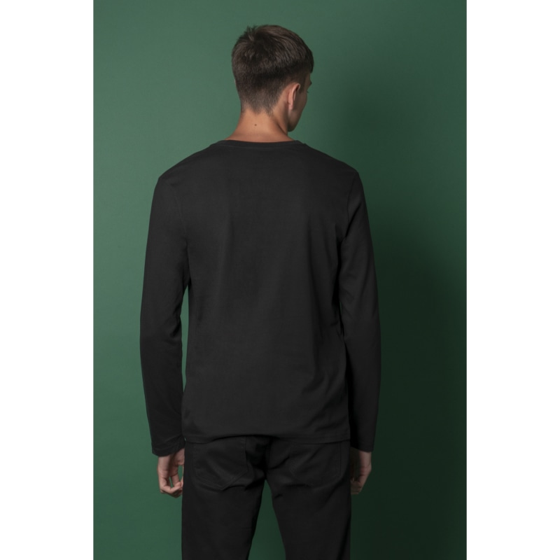 Thumbnail of Eyes Embroidered Long Sleeved Top Black Men image