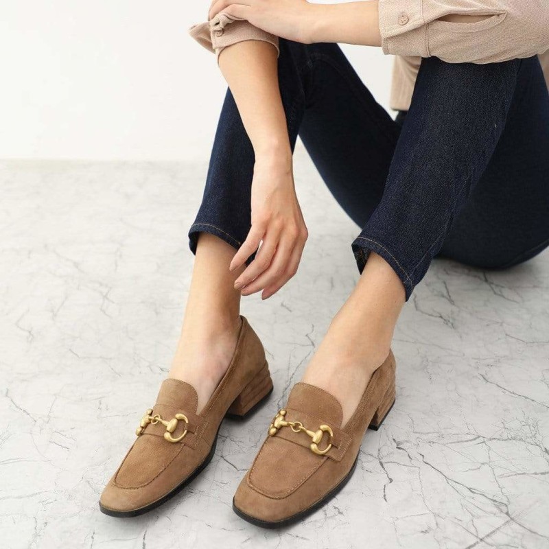 Thumbnail of Jenny Suede Loafer - Taupe image