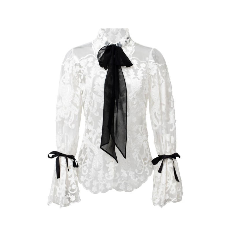 Arabesque Blouse - White | ANNE FONTAINE | Wolf & Badger