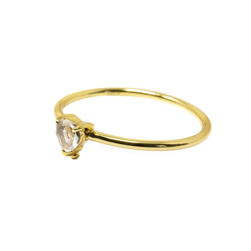 Thumbnail of Yours Ring- White Topaz- Gold image