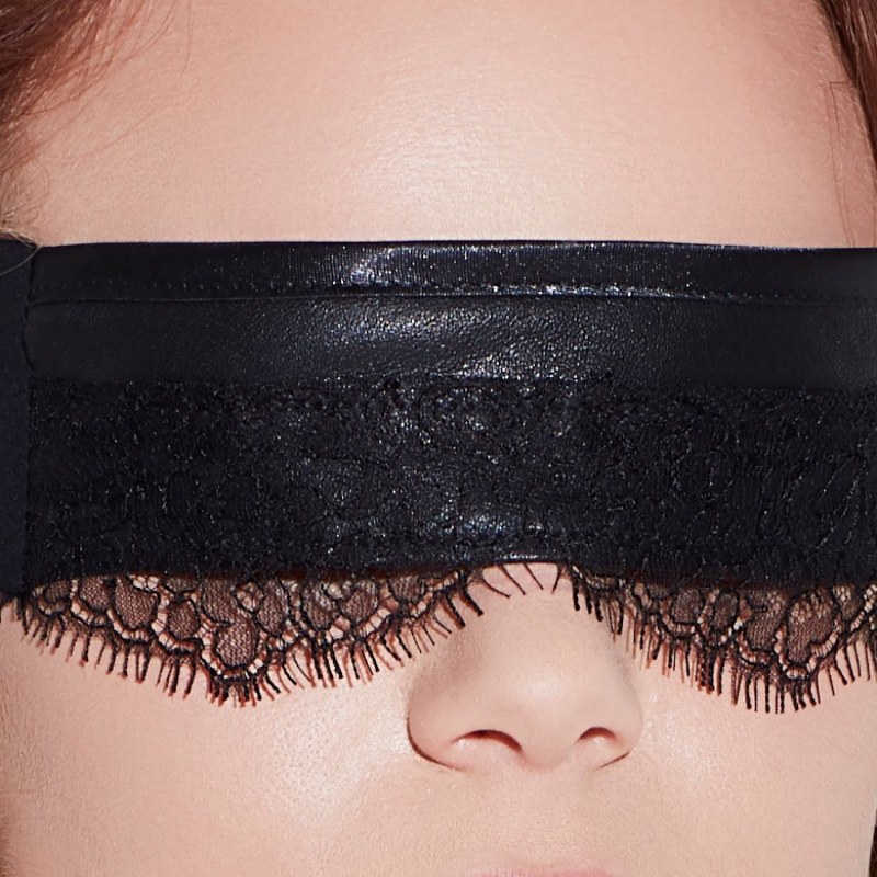 Thumbnail of Lace & Leather Blindfold image