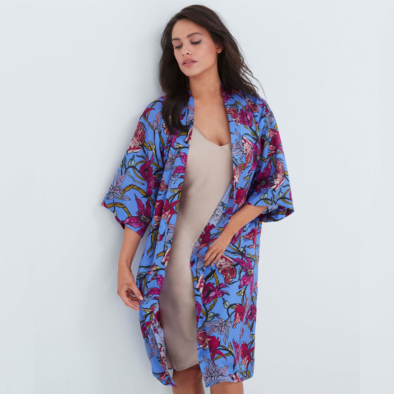 Thumbnail of Arabelle Silk Kimono Robe image