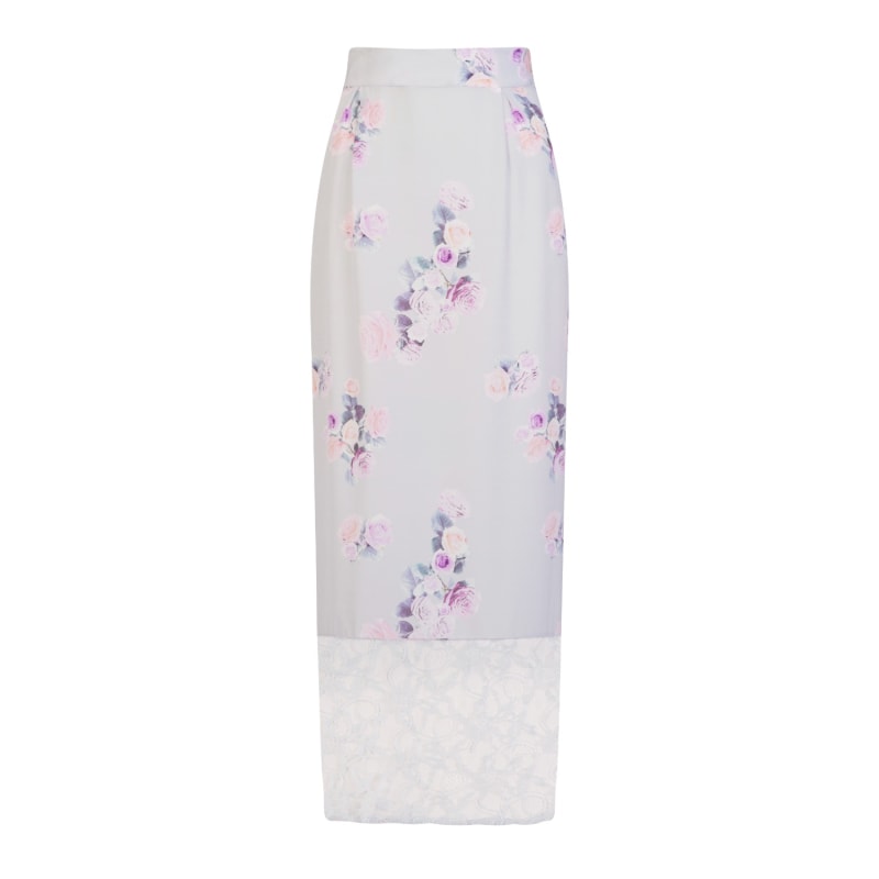 Thumbnail of Rose Silk Maxi Skirt image