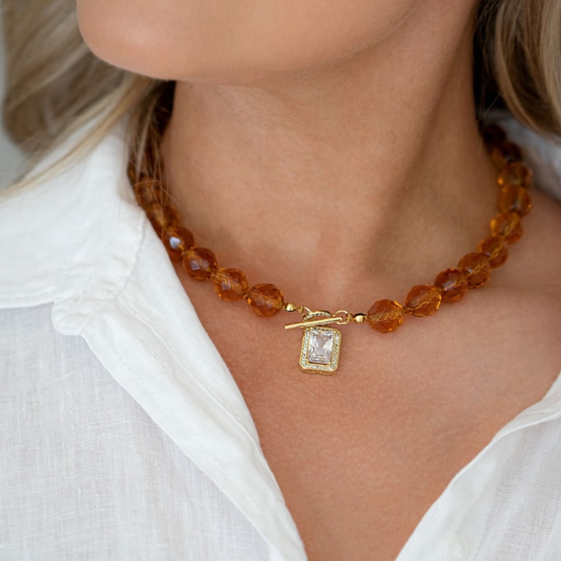 Thumbnail of Leni Necklace In Honey image