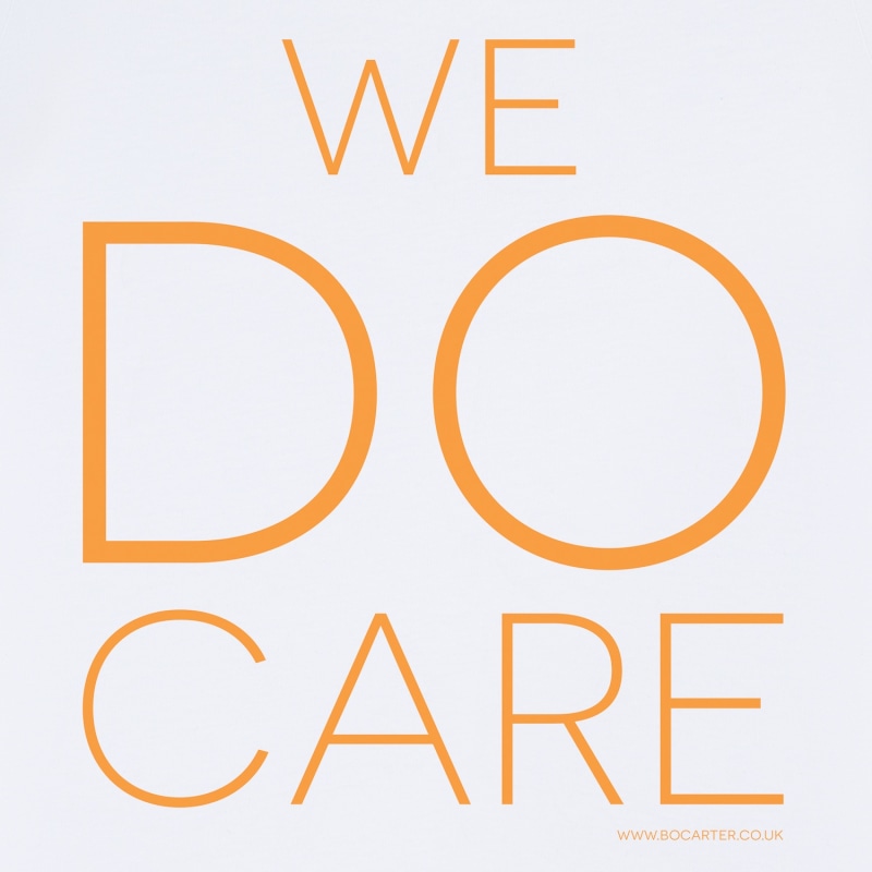 Thumbnail of Slogan T-Shirt We Do Care White image