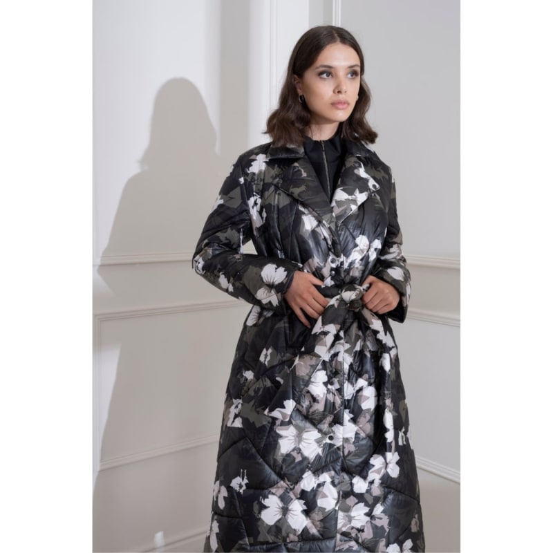 Thumbnail of Esther Long Padded Coat In Urban Blossom image