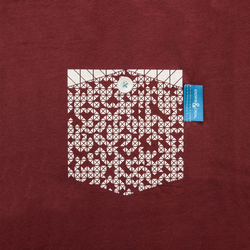 Thumbnail of Fire Brick Red Digit Print Organic Cotton T-Shirt image