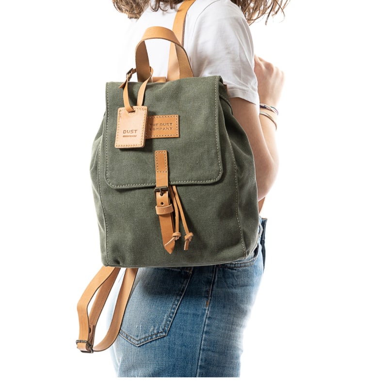 Thumbnail of Backpack In Cotton Green & Cuoio image