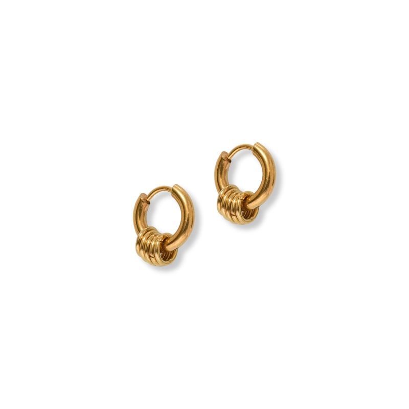 Thumbnail of Gold Sienna Hoops image