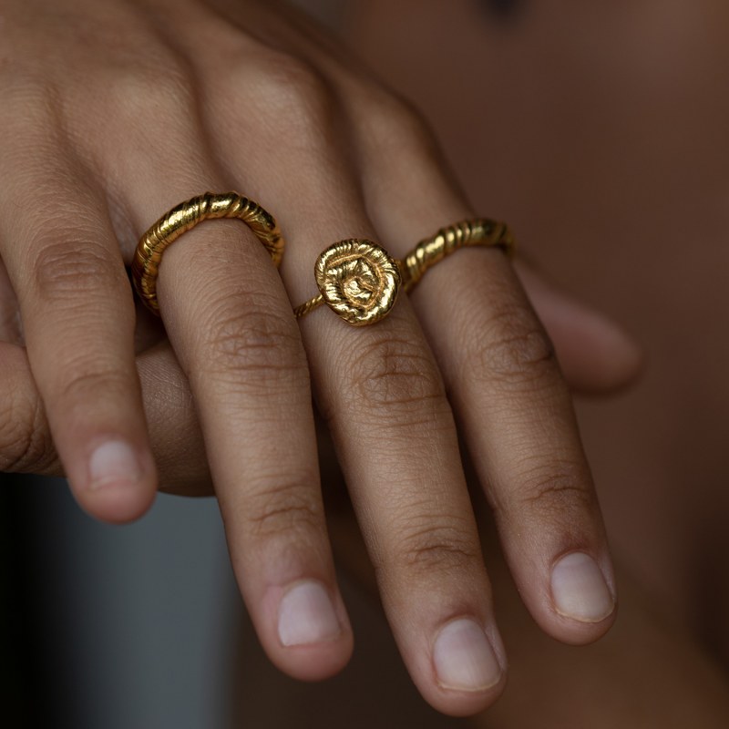 Thumbnail of Nautilus Ring Gold image