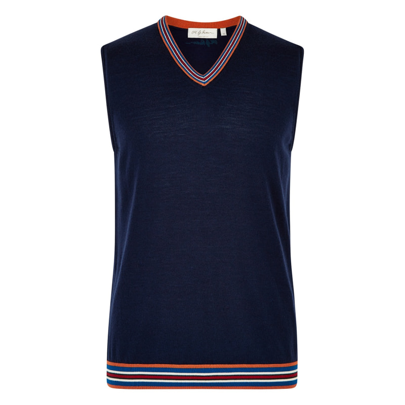 Thumbnail of Navy Extrafine Merino Tank Top image