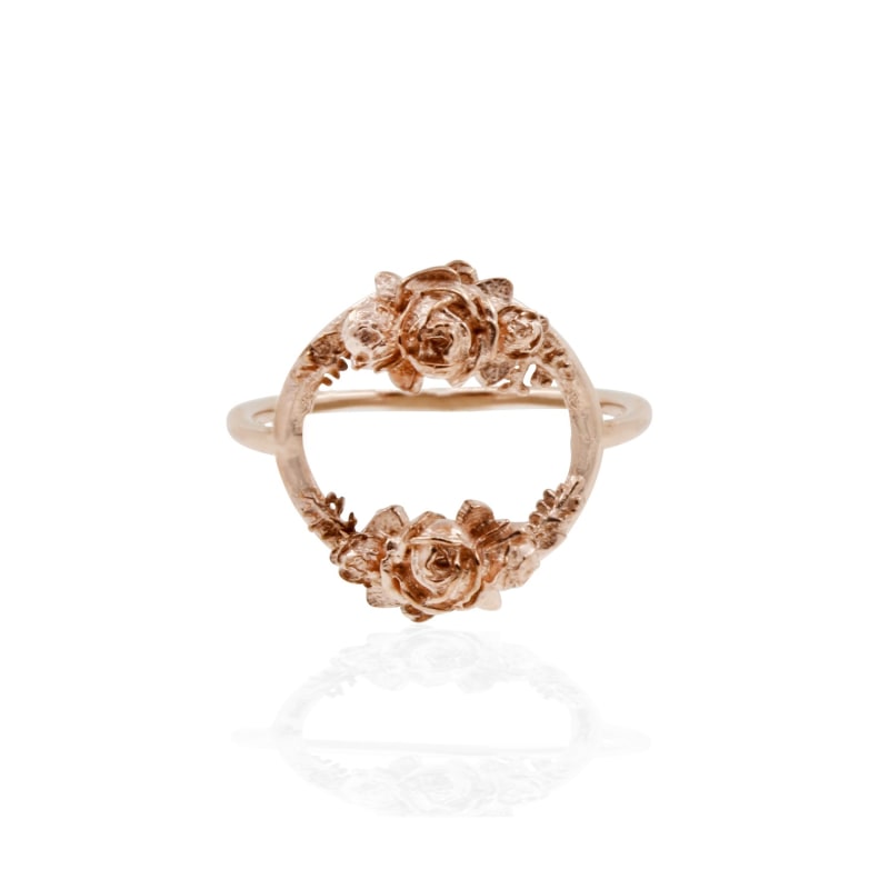 Thumbnail of Rose Halo Ring - Rose Gold image