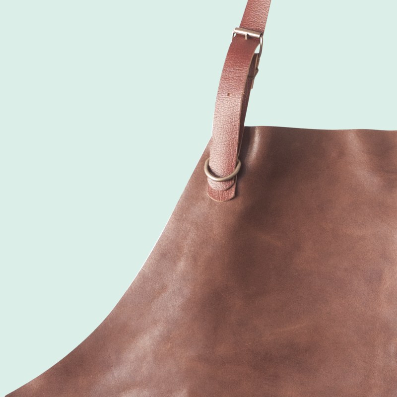 Thumbnail of Premium Genuine Leather Apron - Cognac B image