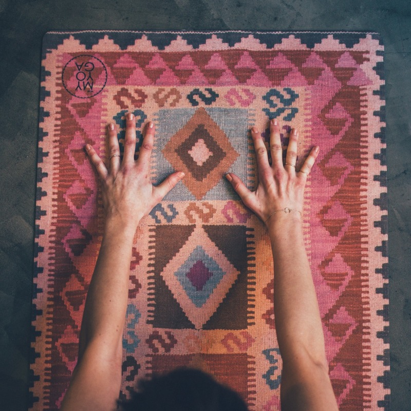 Thumbnail of Yoga Mat Kilim Pink image