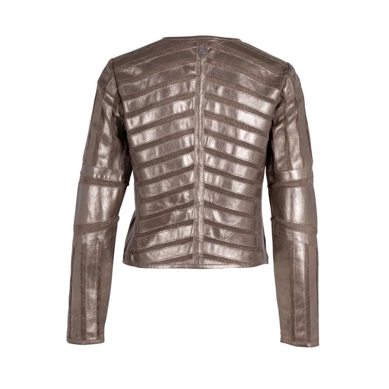 Thumbnail of Yula Rf Leather Jacket, Silver image