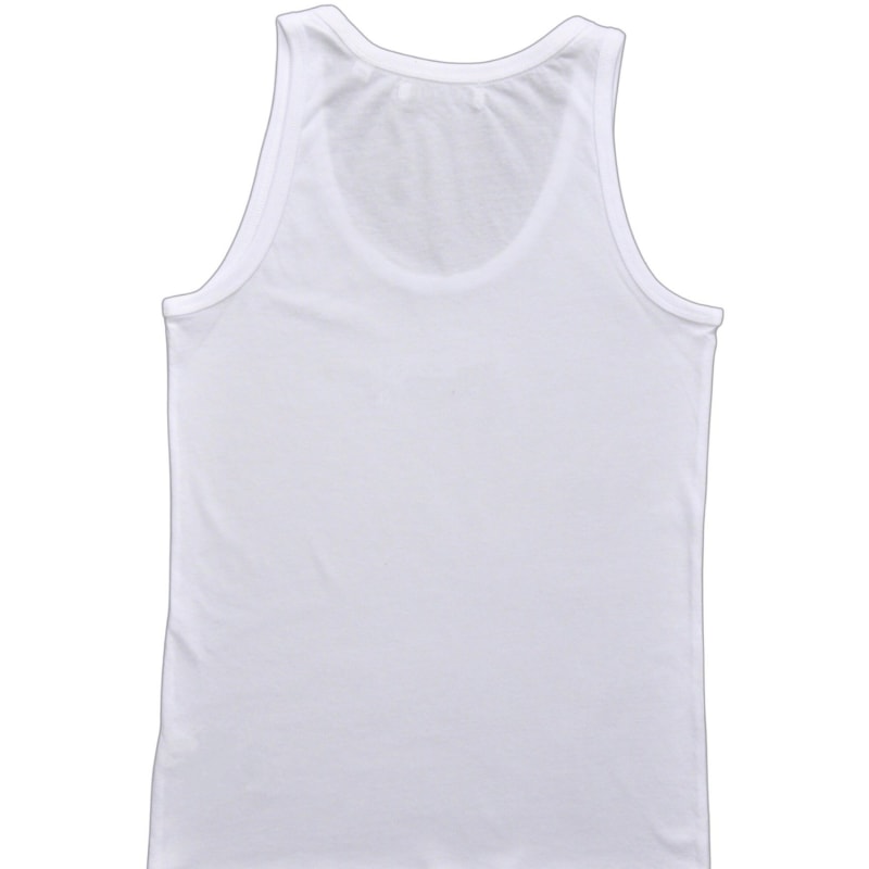 Thumbnail of By Elleven Organic Cotton Embroidered Logo Tank In White image