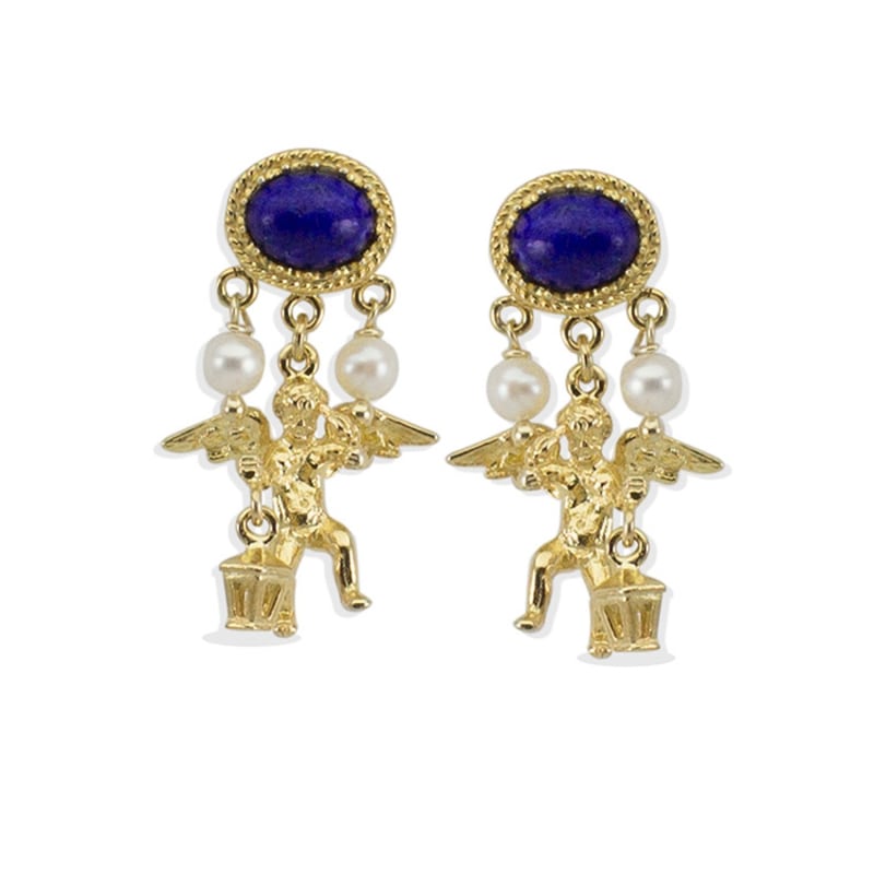 Thumbnail of Cherubini Lapis Earrings image