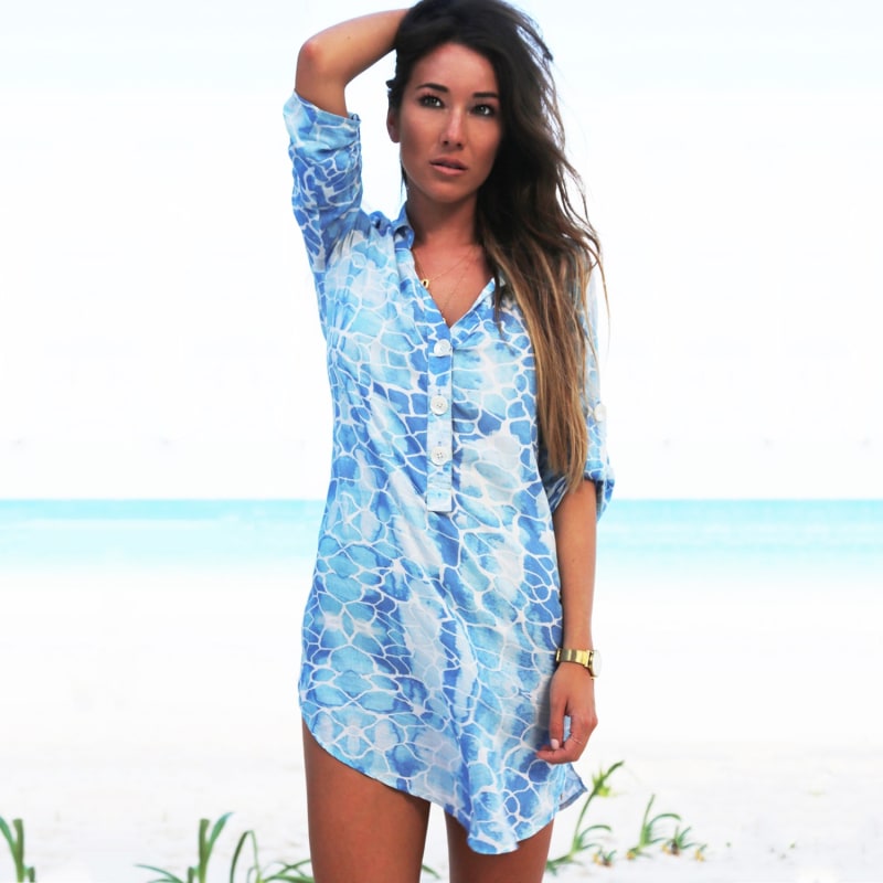 Thumbnail of Blue Pebbles Beach Shirt image