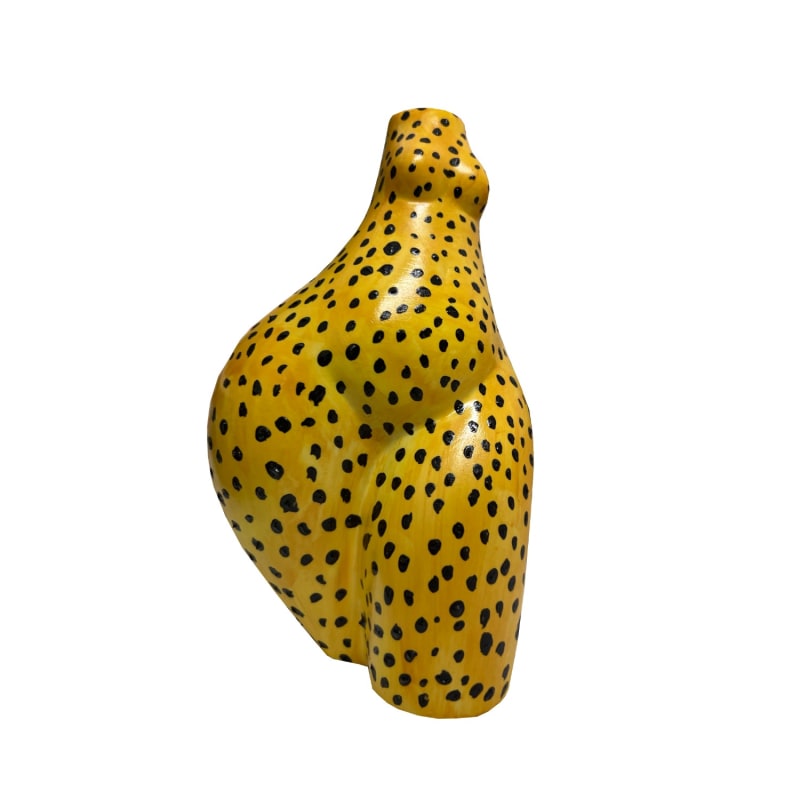 Thumbnail of Yellow Leopard Full Booty Vase image