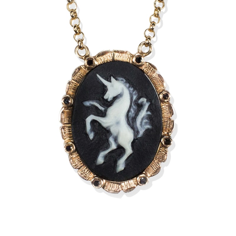 Thumbnail of Unicorn Cameo Necklace image