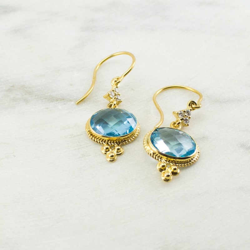 Thumbnail of Positano Blue Topaz Cordellina Earrings image