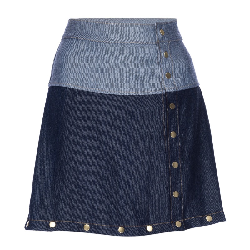 Thumbnail of Gia Multi-Length Denim Skirt image