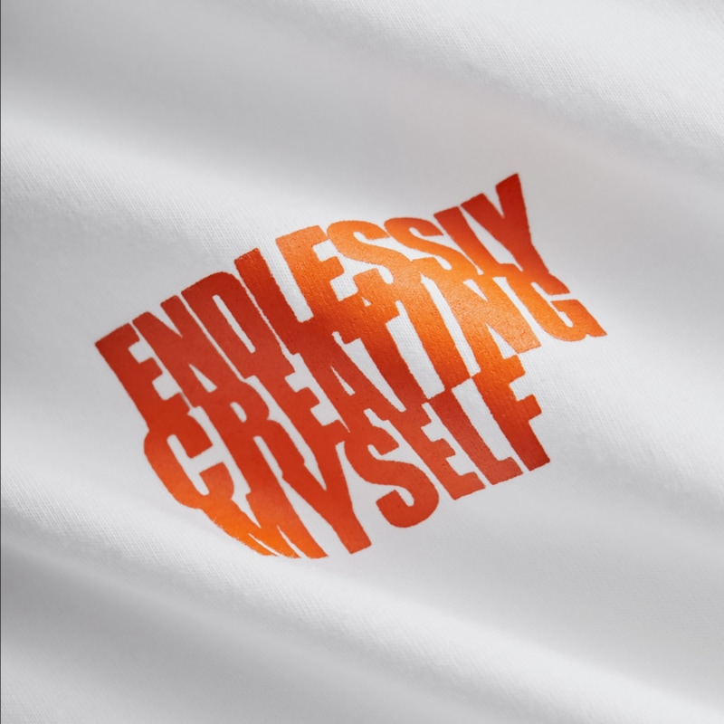 Thumbnail of Endlessly Creating Myself Organic Cotton T-Shirt Orange image