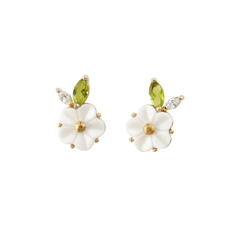 Flower earrings studs hotsell